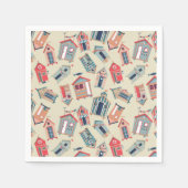 Beach Hut Pattern Serviette (Vorderseite)