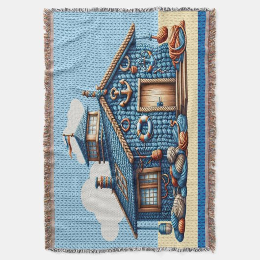 Beach Hut STRICK IMAGE Decke (Vorderseite Vertikal)