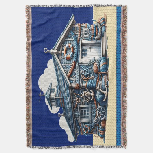 Beach Hut STRICK IMAGE Decke (Vorderseite Vertikal)