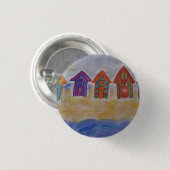 Beach Huts Abzeichen Button (Vorne & Hinten)