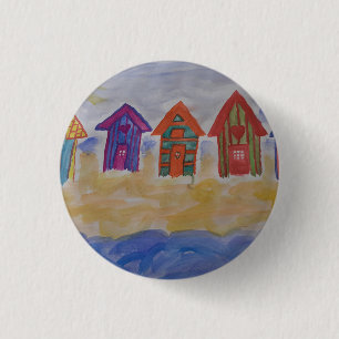 Beach Huts Abzeichen Button