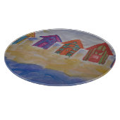 Beach Huts Chopping Board Schneidebrett (Ecke)