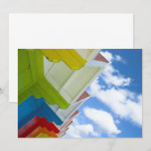 Beach Huts Einladung (Vorne/Hinten)