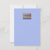 Beach Huts Flat Greeting Card Karte (Rückseite)