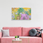 Beach Huts Golden Skies Leinwanddruck (Insitu (Wohnzimmer))