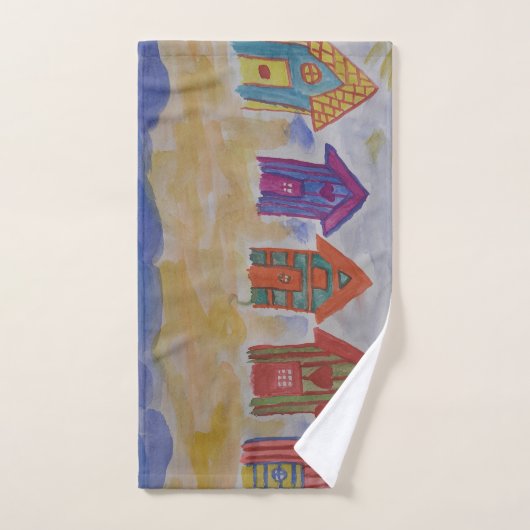 Beach Huts Handtuch Set (Handtuch)