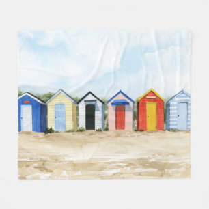 Beach Huts I Fleecedecke
