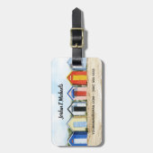 Beach Huts I Gepäckanhänger (Vorderseite vertikal)