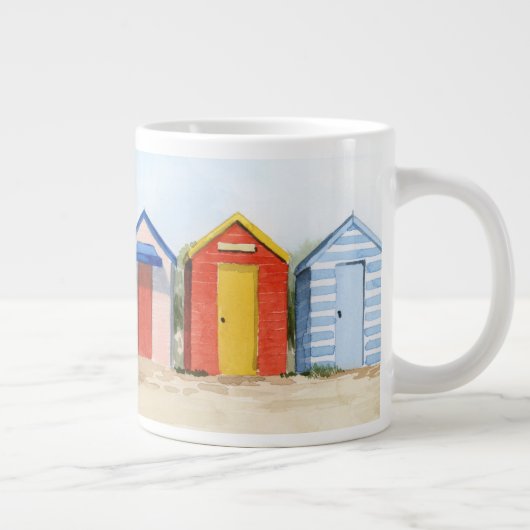 Beach Huts I Jumbo-Tasse (Rechts)
