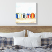 Beach Huts I Leinwanddruck (Insitu (Schlafzimmer))