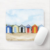 Beach Huts I Mousepad (Mit Mouse)