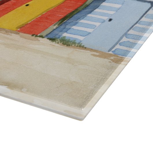 Beach Huts I Schneidebrett (Ecke)