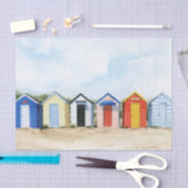 Beach Huts I Seidenpapier (Handwerk)