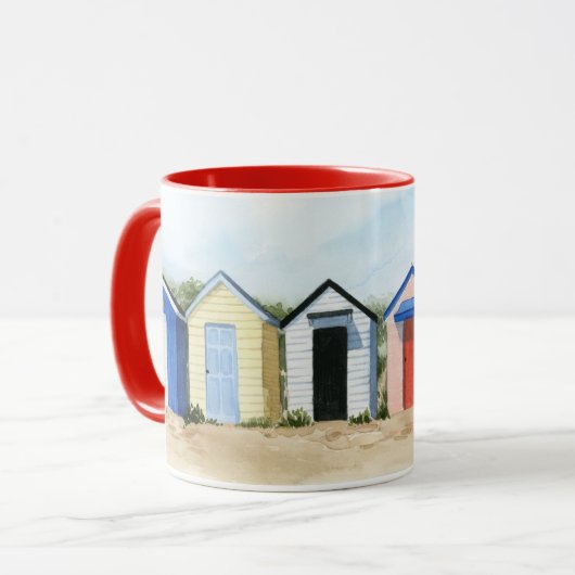 Beach Huts I Tasse (Vorderseite Links)