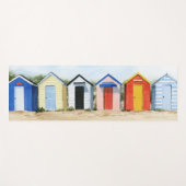 Beach Huts I Yogamatte (Vorderseite (Horizontal))