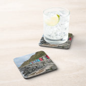 Beach Huts in Sheringham Norfolk Getränkeuntersetzer (Rechte Seite)