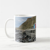 Beach Huts in Sheringham Norfolk Kaffeetasse (Links)