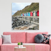 Beach Huts in Sheringham Norfolk Leinwanddruck (Insitu (Wohnzimmer))