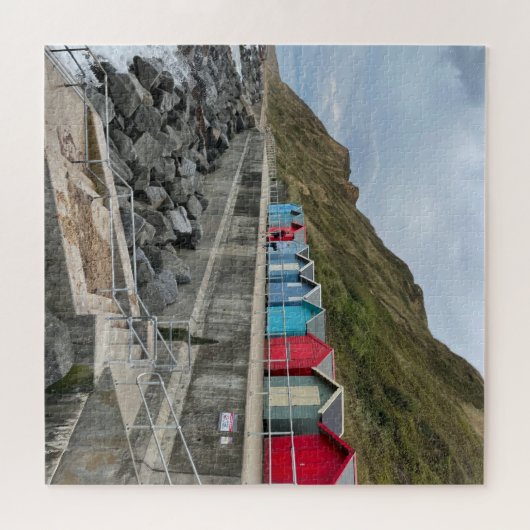 Beach Huts in Sheringham Norfolk Puzzle (Horizontal)
