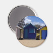 Beach Huts Melbourne 2 Magnet (Vorderseite/Rückseite)