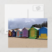 Beach Huts Melbourne 2 Postkarte (Vorne/Hinten)