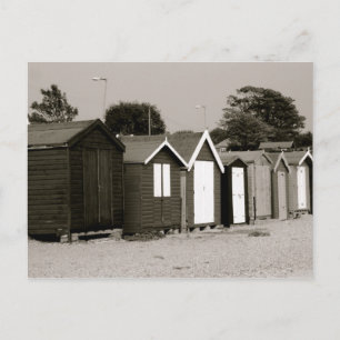 Beach Huts, Mersea Island, Essex, England Postkarte