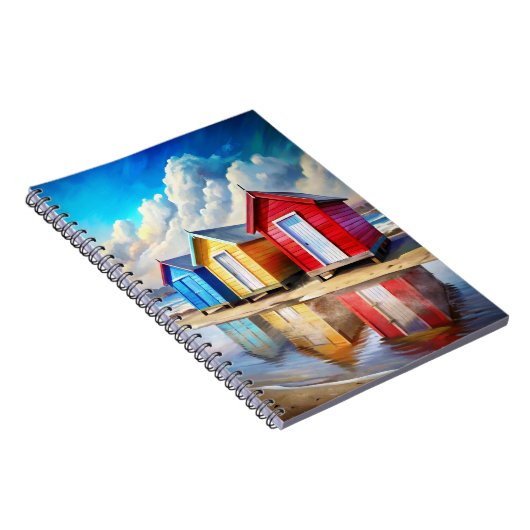 Beach Huts Notizblock (Rechte Seite)