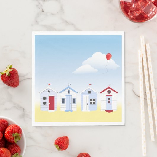 Beach Huts Paper Napkins Serviette (Beispiel)