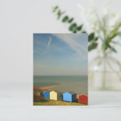 Beach Huts Postcard Postkarte (Stehend Vorderseite)