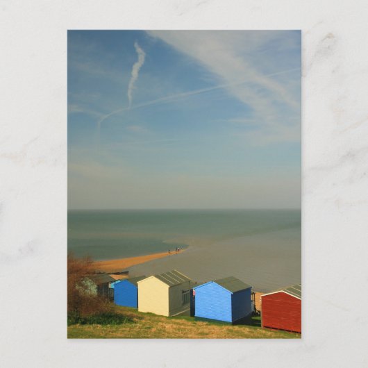 Beach Huts Postcard Postkarte (Vorderseite)