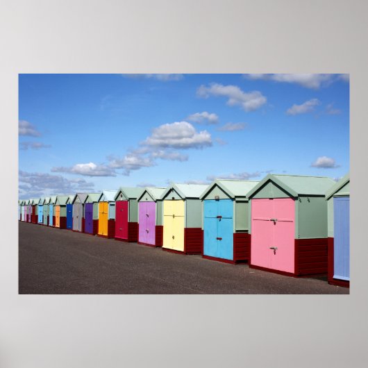 Beach Huts Poster (Vorne)