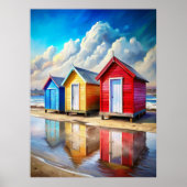 Beach Huts Poster (Vorne)