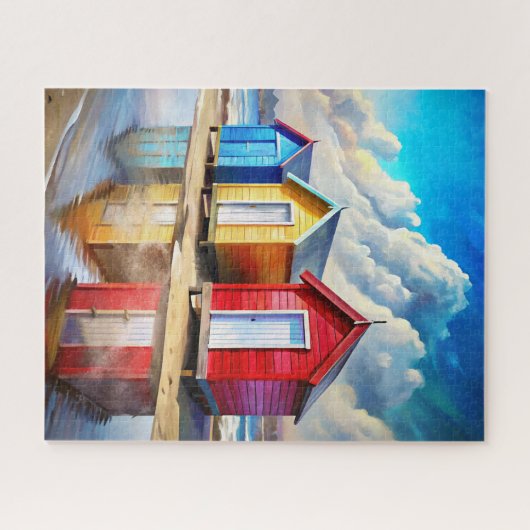 Beach Huts Puzzle (Horizontal)