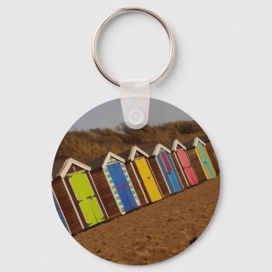 Beach Huts Schlüsselanhänger (Vorderseite)