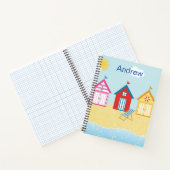 Beach Huts Spiral Notebook Notizblock (Innenseite)