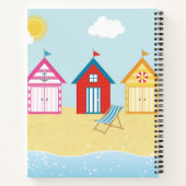 Beach Huts Spiral Notebook Notizblock (Rückseite)