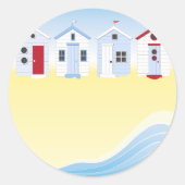 Beach Huts Stickers (Vorderseite)