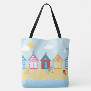 Beach Huts Tote Bag Tasche