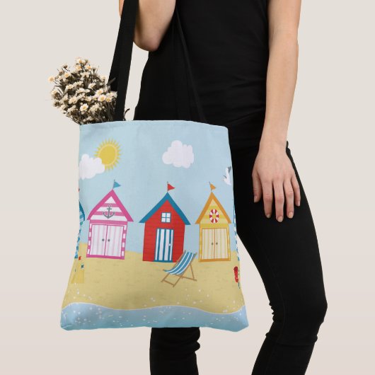 Beach Huts Tote Bag Tasche (Von Nahem)