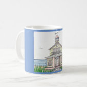 Beach Hütte Blue 11oz Tasse (Vorderseite Links)