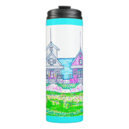 Beach Hütte Bright Thermal Tumbler Thermosbecher
