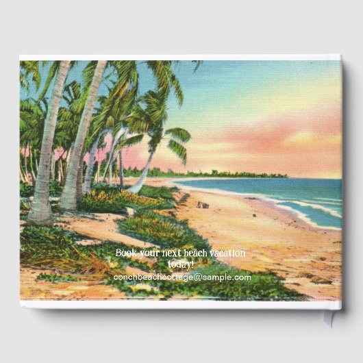 Beach Hütte House Gästebuch (Rückseite)