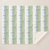 Beach Hütte Sherpa Blanket Sherpadecke (Vorderseite (Horizontal))