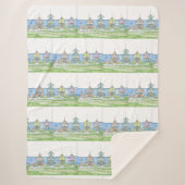 Beach Hütte Sherpa Blanket Sherpadecke (Vorderseite)