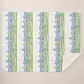 Beach Hütte Sherpa Blanket Sherpadecke (Vorderseite (Horizontal))