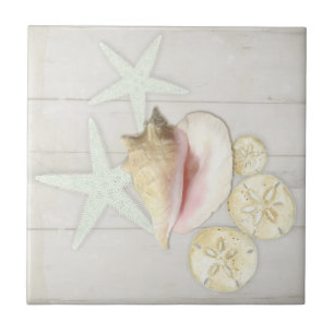 Beach Hütte Starfish Sanddollar Conch Muschel Hol Fliese