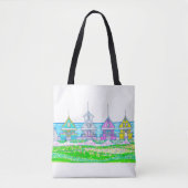 Beach Hütte Tote Bag Tasche (Vorderseite)
