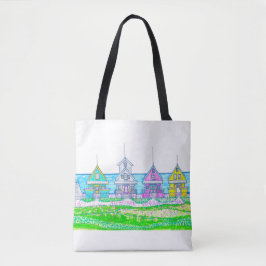 Beach Hütte Tote Bag Tasche