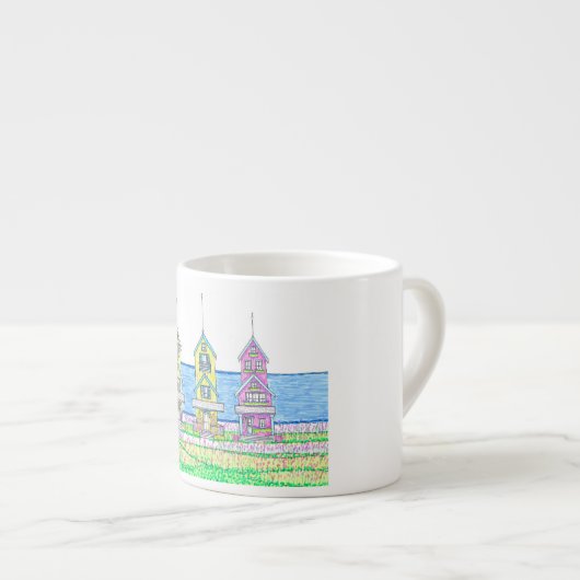 Beach Hütte Trio 2 Espresso Cup Espressotasse (Vorderseite Rechts)