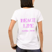 Beach Hütte Trio 2 Fushia Tshirt (Rückseite)